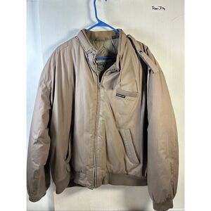 Members Only Puffer Bombers Jacket Coat Mens XL Taupe Sri Lanka